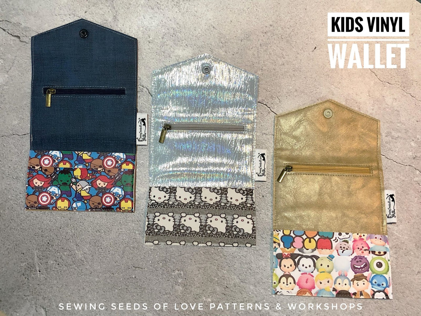 Seedlings 102 - Kids Vinyl Wallet Workshop