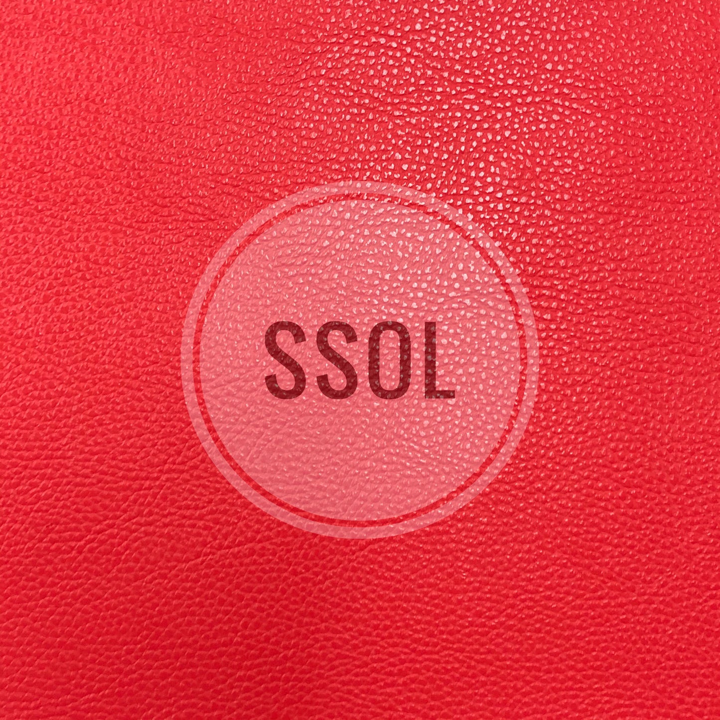 Vinyl/PU Leather - Plain Solids Textured 03 (Chilli Red)
