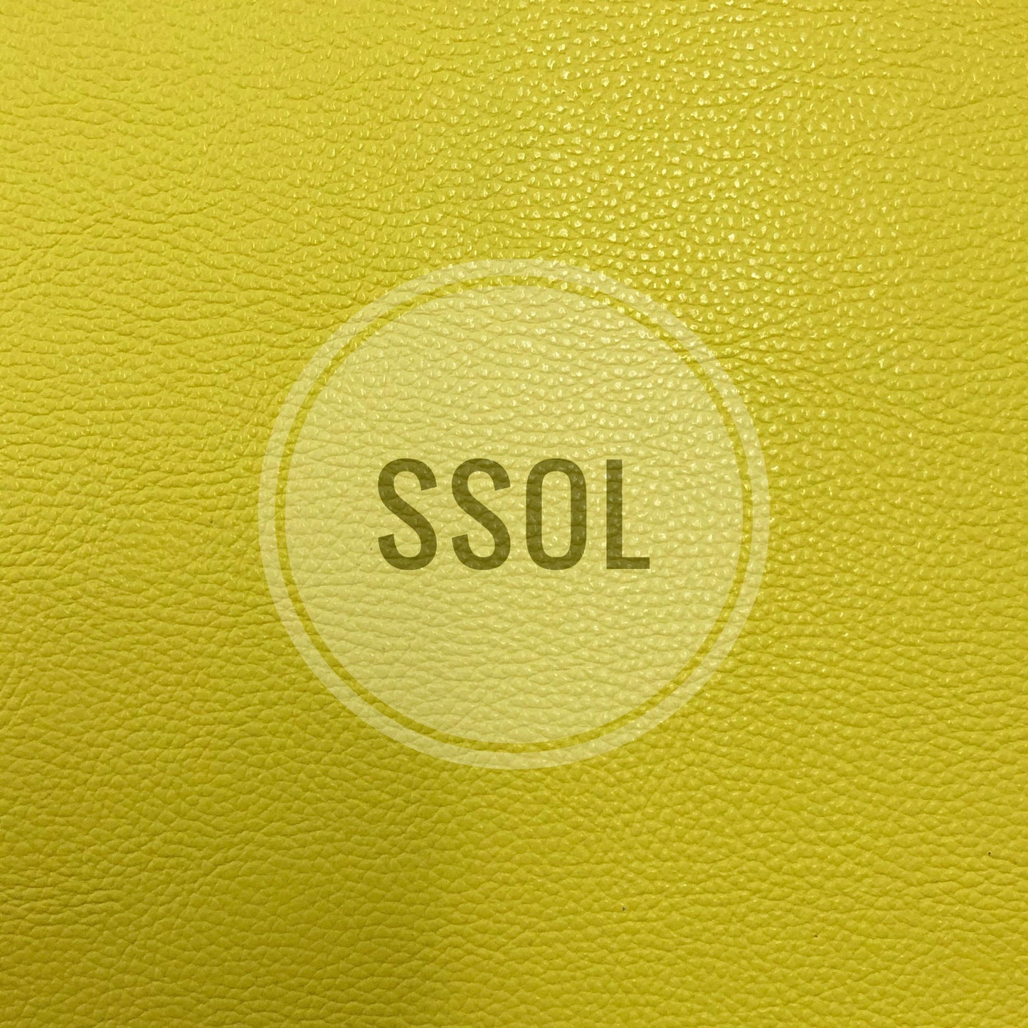 Vinyl/PU Leather - Plain Solids Textured 01 (Bright Yellow)