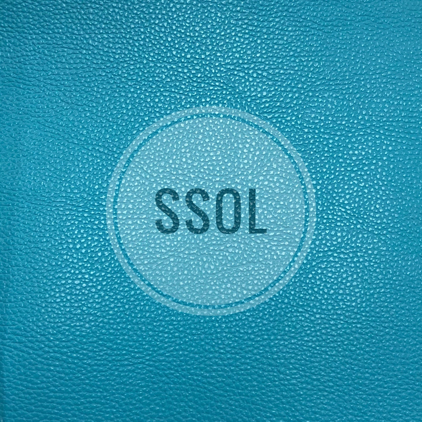 Vinyl/PU Leather - Plain Solids Textured 16 (Sky Blue)