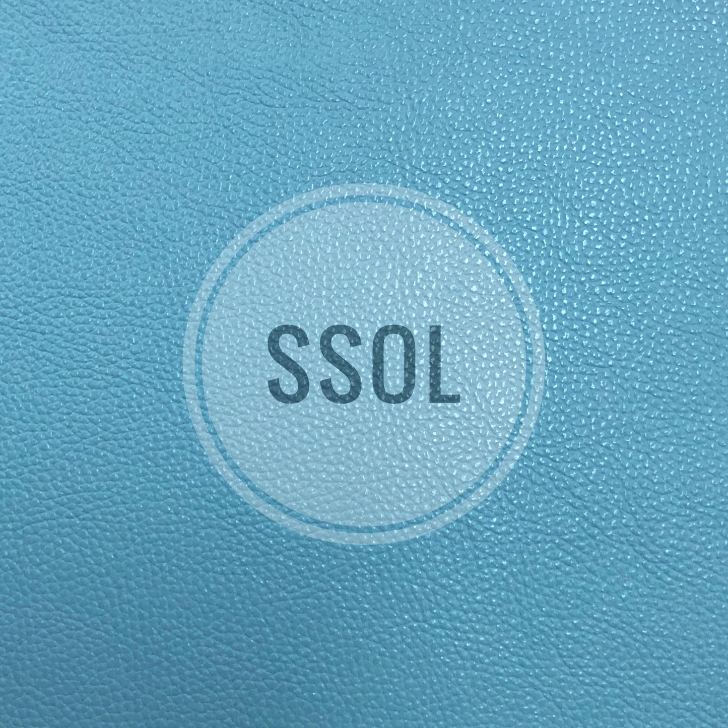 Vinyl/PU Leather - Plain Solids Textured 13 (Artic Blue)