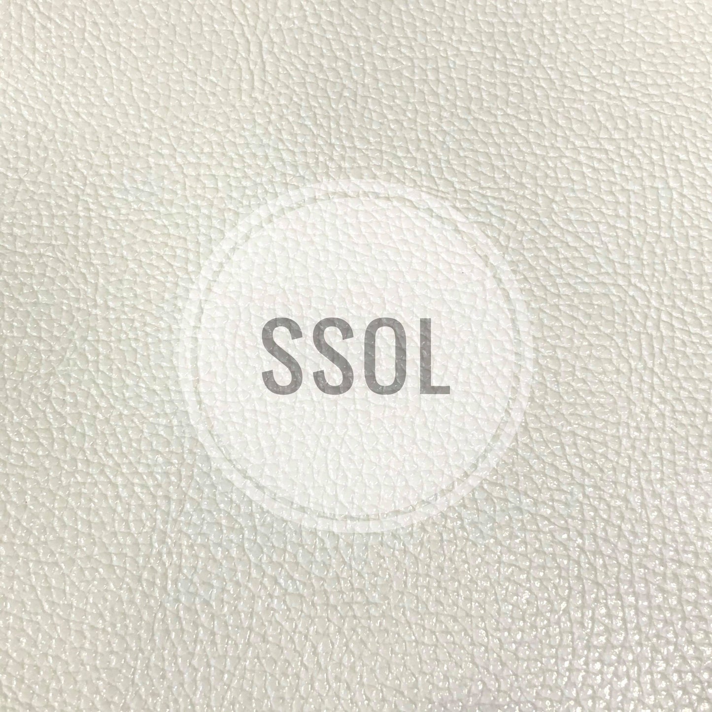 Vinyl/PU Leather - Plain Solids Textured 23 (White)
