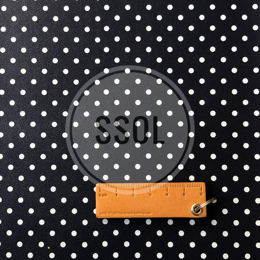 Vinyl/PU Leather - Polka09 (Navy)