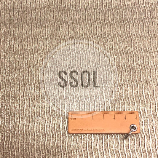 Vinyl/PU Leather - Stripes Type II (Metallic Bronze)
